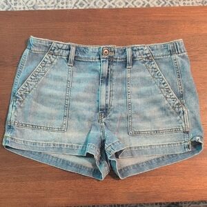 Aerie Light Blue Jean Shorts